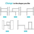 thumbnail image 4 of Expandable Wood Desktop Bookshelf Desktop Organizer Office Storage Rack Wood Display Shelf - Free Style Display True Natural Stand Shelf Rac, 4 of 7