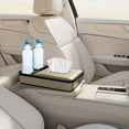 thumbnail image 4 of BotaniNest Armrest Storage With LED Ambient Light Leather Tissue Holder Armrest Interior Light Truck Center Console Storage Multifunctional Light Storage Pad, 4 of 6