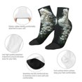 thumbnail image 3 of Uemuo Floral Angelic White Wings Printed Crew Socks, Moisture-Wicking Socks, Athletic Socks for Men Breathable Cushion Socks Casual Sport Socks for Running Traveling, 3 of 6