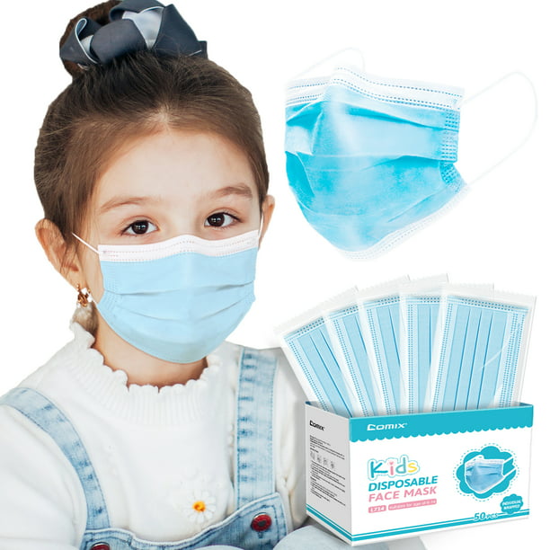 Kids Face Mask, Comix Disposable Kids Face Mask Individually Wrapped ...