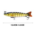 thumbnail image 3 of Coollooc Fishing Lure 3D Eyes Biomimetic Lure Soft Bait Soft Bait Swim baits Plastic Lure Tackle 12 Colors, 3 of 5