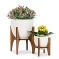 thumbnail image 3 of Petit Pot avec Support pour Plante en Bois, 3 of 4