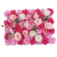 thumbnail image 3 of Fondo de panel artificial, panel floral, panel de flores rosas, telón de fondo para boda rosa rojo rosa, 3 of 9