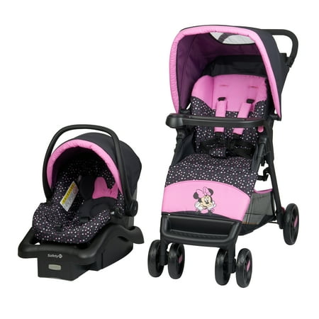 Disney Baby Minnie Mouse Simple Fold LX Travel System Stroller, Minnie Dot Party, Toddler, Unisex
