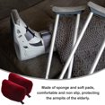 thumbnail image 3 of WEUVEB 1 Paire de Coussinets pour Béquilles Accessoires Rouge Coton pour Usage Quotidien, 3 of 5