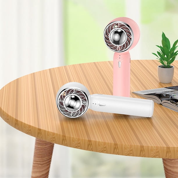 Ventilador de mano mini portátil recargable por USB con refrigeración de 3 velocidades