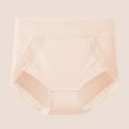 thumbnail image 2 of LNWUY Womens Breathable Underwear Stretch Panties, Natural Cotton Crotch Soft Cotton Briefs Panties Beige L, 2 of 3
