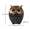thumbnail image 3 of Advancent Dormitorio Animal Estatua Mini Resina Escultura Estatuilla Mesita de noche Decoración de vacaciones Decoración de vacaciones Regalo de Decoración Rojo Advancent HA011197-02B, 3 of 6