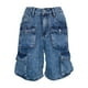 thumbnail image 5 of WILLBEST Jeans Mujer Pantalones Vaqueros Cargo para Mujer, de Pierna Recta, Cómodos, Casuales, Con Múltiples Bolsillos, para Uso Diario Al Aire Libre, 2025 y Versátiles. Extra Grande, 5 of 5