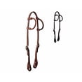thumbnail image 2 of Tahoe Tack Quick Change Bit Leather Western Double Ear Headstall, 2 of 4