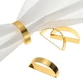 thumbnail image 4 of 12 piezas de anillos de servilleta de oro, soportes de servilleta en forma de D para la cena, 4 of 6