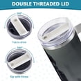 thumbnail image 5 of Horse Person and Trees 40 oz Tumbler with Handle Insulated&nbsp;Travel Mug&nbsp;Lid Straw Leak Proof Steel Vacuum Water Bottles Glasses Fits in Car Cup Holder, 5 of 7