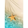 thumbnail image 4 of 3D Coastal Ocean Beach Theme Indoor Outdooor Area Rug 3x4ft Teal Beige Star Fish Reversible Rug for Livingroom Bedroom Patio Deck Backyard Balcony Floor Carpet Mat, 4 of 7