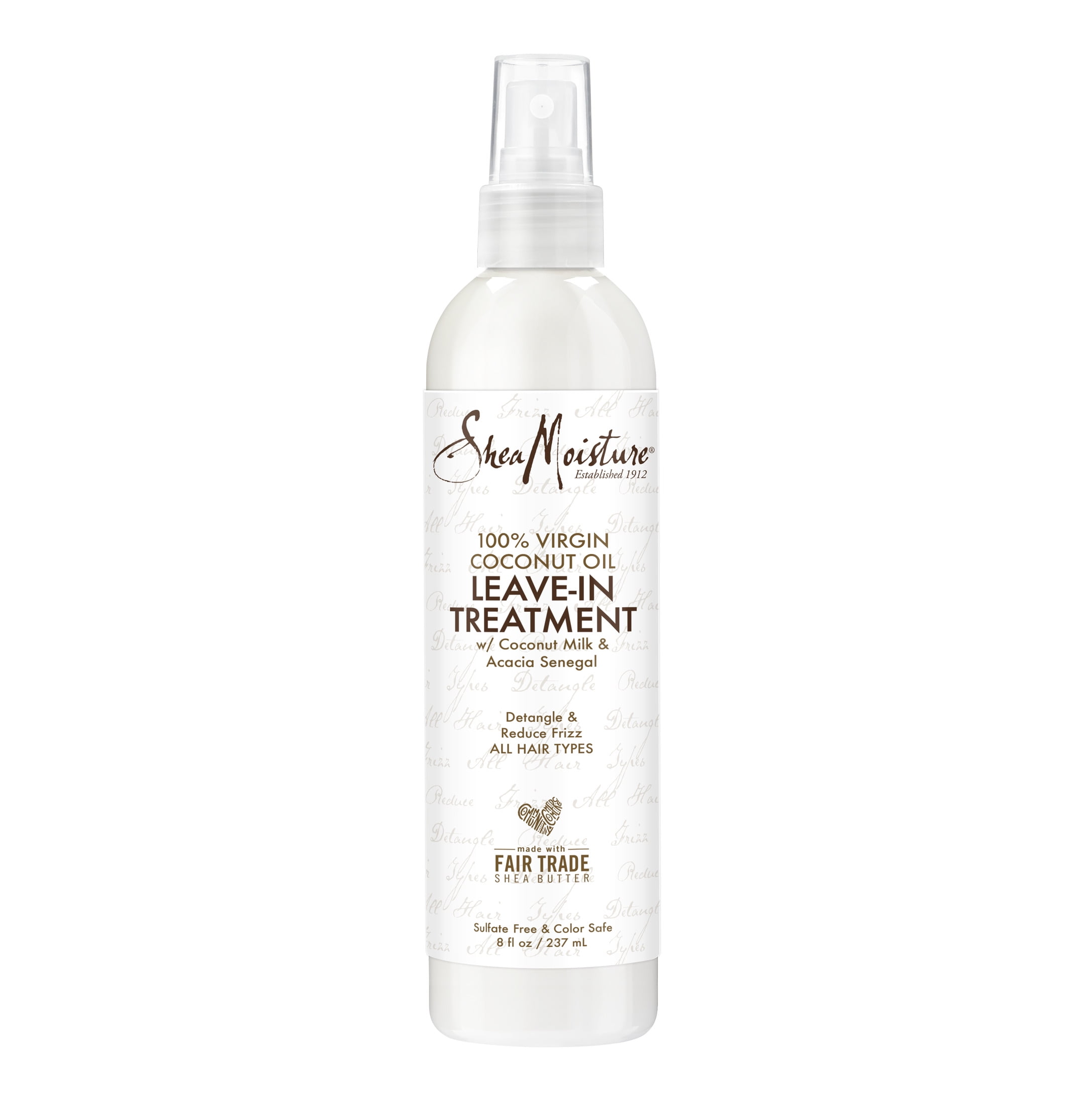 SheaMoisture 100% Virgin Coconut Oil Leave-in Conditioner Treatment 100% Extra Virgin Coconut Oil 8 oz