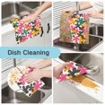 thumbnail image 2 of Yayeee 6 Pack Kitchen Dishcloths for Washing Dishes Soft Absorbent Microfiber Towels, Pink Floral Blooms, 2 of 9