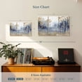thumbnail image 4 of Elephant Stock Speckled Blue Forest I Wall Art - Horizontal Multi Panel Canvas - Living Room Wall Decor - Nature Multi Panel - Brown And Blue Decor - 33" x 20", 4 of 8