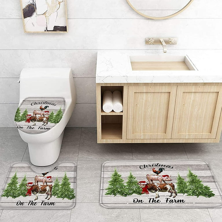 Crochet Bath Mats Spa Gift Small Bath Mat Bathroom Rug Set Toilet Rug  Shower Mat Toilet Floor Mat Christmas Gift 