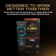 SKYN King Mega Large XXL Non-Latex Lubricated Condoms, 10 Count – Comfortable Fit