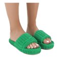thumbnail image 5 of FZM Womens Shoes Slippers For Women Indoor Womens Slippers House Slippers For Women Plus Velvet Slippers Winter Platform Shoes Green 7, 5 of 9