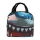 thumbnail image 1 of Easygdp Cartoon Cute Shark Bolsa Térmica Premium - Tela Oxford Impermeable, Gran Capacidad, Bolsillo Frontal, Unisex para Trabajo, Escuela, Actividades al Aire Libre y Picnics, 1 of 8