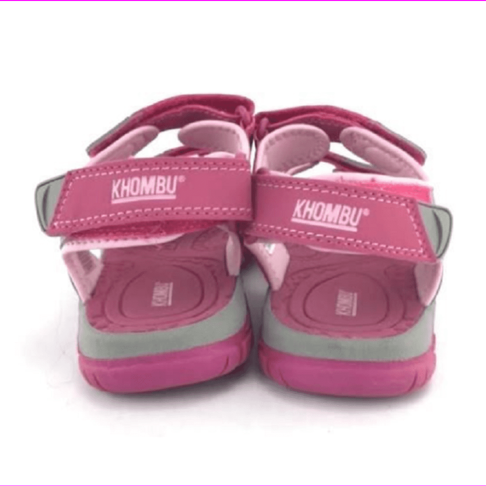 Khombu Kids Girls Pink River Sandal With Adjustable Straps 