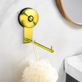 thumbnail image 4 of Portarrollos de papel higiénico - Portarrollos de papel higiénico con ventosa de acero inoxidable para baño, Portarrollos de papel higiénico sin taladrar, Portarrollos de papel higiénico montado en la pared dorado oso de fresa Electrónica, 4 of 5