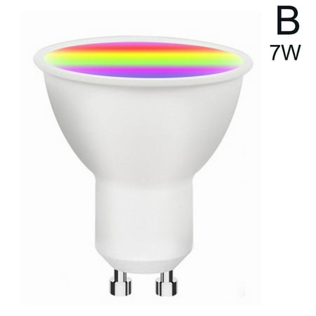 

LED Bulb Smart WiFi RGB + CC + CW Spotlight Lamp Light 9W For Alexa U K T2H8