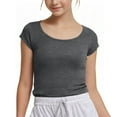 thumbnail image 2 of Girls Fashion Crop Tops Short Sleeve Shirt Summer Square Neck Slim Fit Tops Basic Tee for Girls Modern Stylish Childrens Apparel, 2 of 5