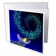 3dRose Fairy Ride, Greeting Cards, 6 x 6 inches, set of 6