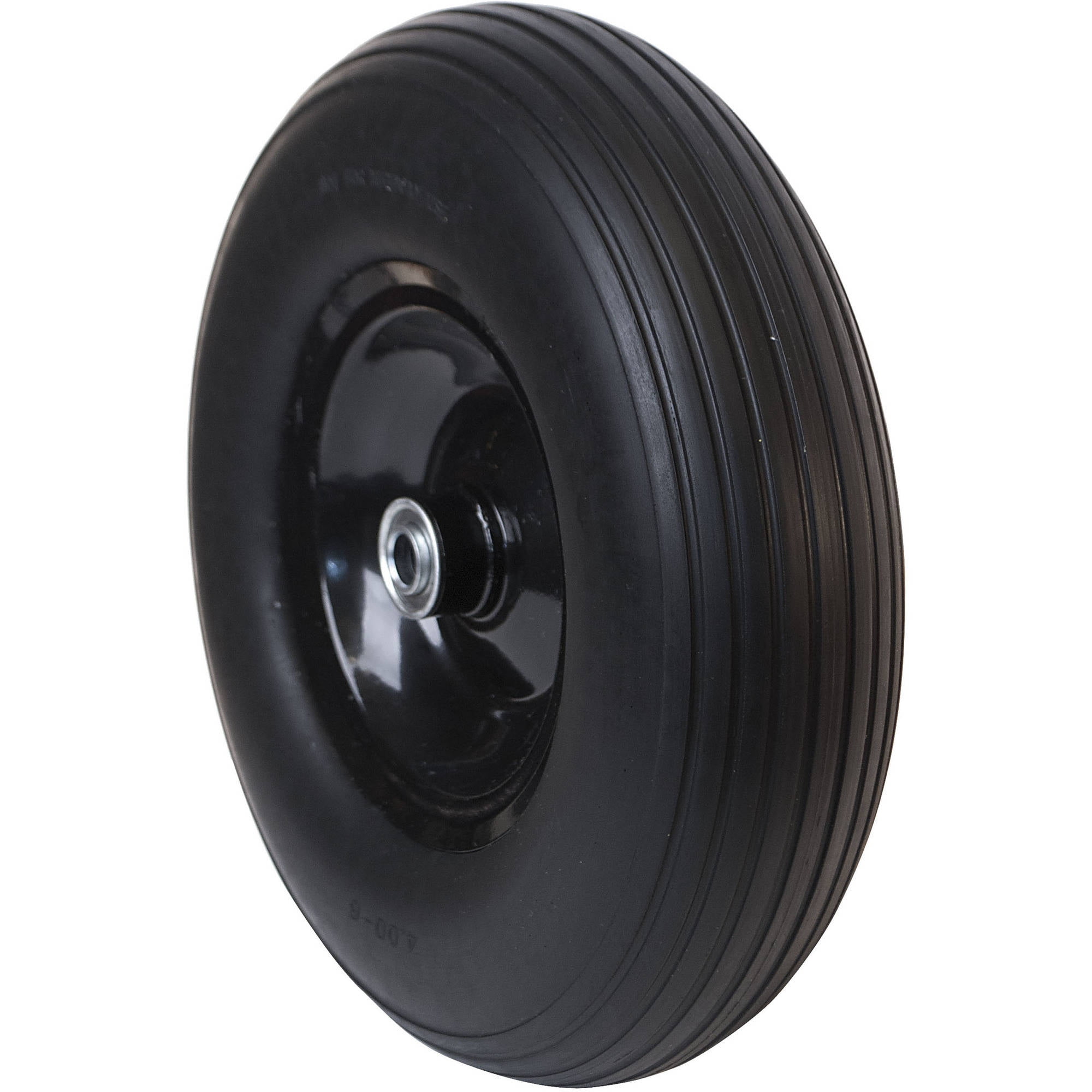 ALEKO Flat Free Replacement Wheelbarrow Wheels 16 inch Tire Black Set of 2