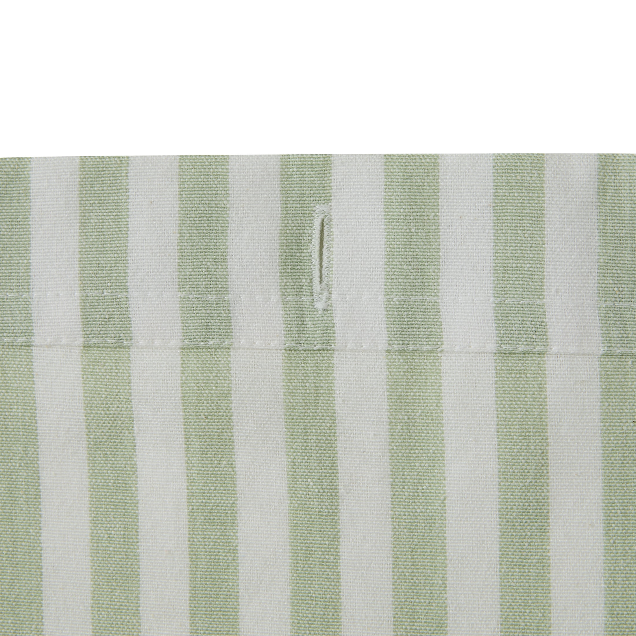Beautiful Skinny Stripe Sage Green + Nightshadow Blue Shower Curtain by Drew Barrymore, 72" x 72"