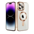 thumbnail image 1 of [PST] Étui pour iPhone 15 Pro, Étui Arrière Hybride en TPU avec Recharge Sans Fil Magnétique (Compatible MagSafe), 1 of 4