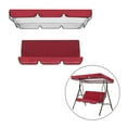 thumbnail image 3 of Kit de cubierta de dosel para silla columpio de jardín, accesorios a prueba de sol, fácil de instalar para césped Rojo, 3 of 4