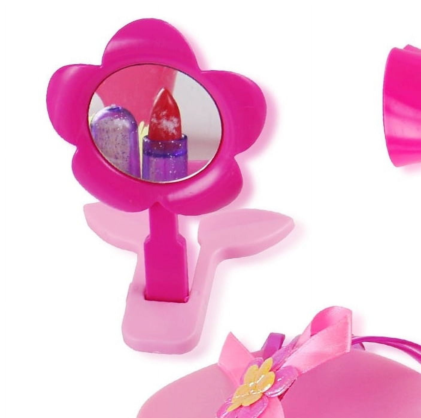Pretty in Pink Princess Beauty Play Set With Hair Dryer, Shoes, And Accessories - Pink