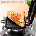 New 2024 For Non-Stick Sandwich Maker Iron Bread Toast Breakfast Machine Waffle Pancake Baking Barbecue Oven Mold Grill Frying
