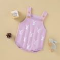 thumbnail image 4 of UACY Baby Girl Boy Knit Easter Bunny Romper Sleeveless Bodysuit Jumpsuit My 1st Easter Outfit Cute Spring Clothes, 4 of 7