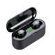 thumbnail image 2 of Auriculares inalámbricos TWS, impermeables, con control táctil, estéreo, cancelación de ruido, pantalla digital y cargador de 2000 mAh (negros)., 2 of 8