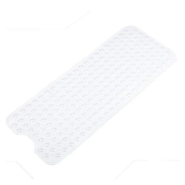 Fiudx Alfombrilla de Baño de Agarre Suave, Extra Larga, de Pvc Resistente, Apta para Niños Mayores, Lavable a Máquina, Ideal para Decorar El Baño.
