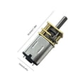thumbnail image 4 of DCDC Micro Metal Gear Motors Ucer Eléctrico (6V 100RPM) Rojo, 4 of 5