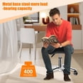 thumbnail image 5 of XIANERS Adjustable Saddle Stool Ergonomic Rolling Saddle Chair Large Load Bearing Swivel Rolling Stool Chair for Clinic Living Room Salon Kitchen Work Area in style, 5 of 9