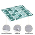 thumbnail image 4 of XMXT Microfiber Drying Mats, Teal Quatrefoil Print Absorbent Dish Drying Mat for Kitchen Counter, 16 x 18 inches, 4 of 9
