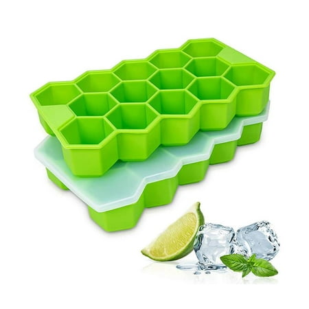 

CINEEN Ice Cube Tray 3 Pack Sphere Square Honeycomb Silicone Ice Cube Mold with Lid Flexible Reusable BPA Free Ice Trays for Whiskey Cocktail Water Candy Pudding Jelly Chocolate