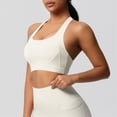 thumbnail image 7 of Sport Bras For Women Solid Color Full Coverage Support Bra White Size S, 7 of 7