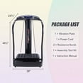 thumbnail image 5 of Zelus 2000W Whole Body Vibration Platform Exercise Machine with MP3 Player (Black), 5 of 7
