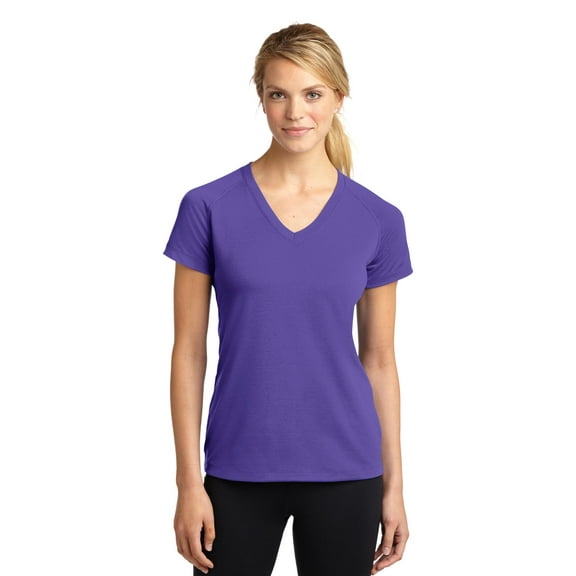 Sport-Tek Women's Short Sleeve Ultimate Performance V-Neck Tee. LST700