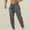 Gray Athletic Pants for Men, variant on HOOMEUMY Men's Sweatpants with Pockets Drawstring Bound Feet Basic Casual Joggers Tapered Fleece Gym Workout Pants Beige L