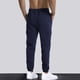 thumbnail image 4 of Pantalones largos para hombre, lisos, informales, con cintura elástica y bolsillos, deportivos, 4 of 8