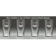 thumbnail image 2 of Connell Irish Coat of Arms Tavern Glasses - Set of 4 (Sand Etched), 2 of 3