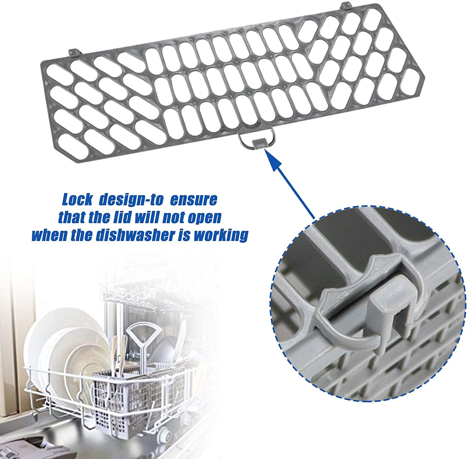 Beaquicy GE WD28X10128 Dishwasher Silverware Basket for GE AP3772889 1088673