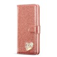 thumbnail image 1 of Sparkling Rose Gold Leather Phone Case For Samsung Galaxy A52/A52S/A12/M12 - Women's Love Cover For Samsung Galaxy A53 A13, 1 of 4